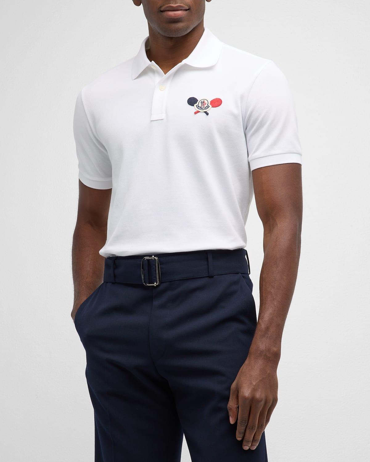 Mens Racket Logo Polo Shirt Product Image