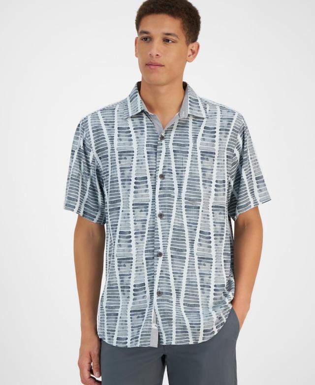 Tommy Bahama Mens Boardwalk Blues Textured Shirt Product Image