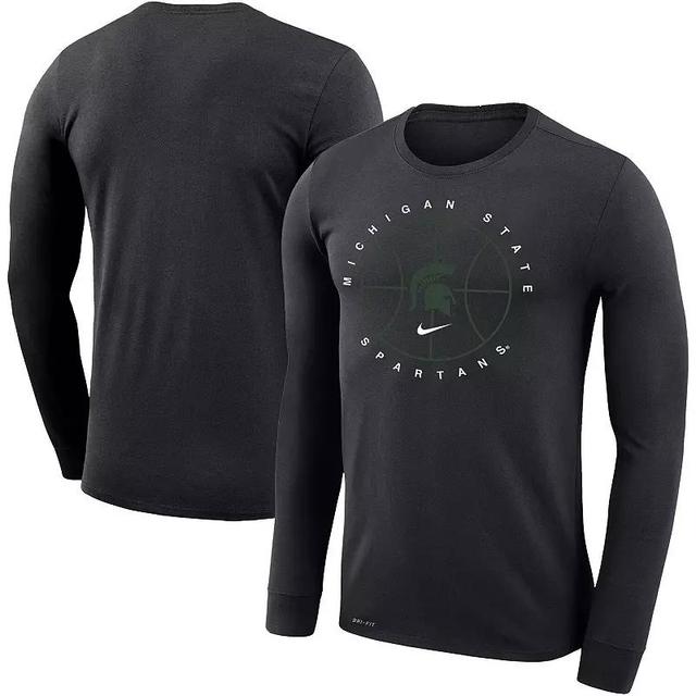 Mens Nike Black Michigan State Spartans Basketball Icon Legend Performance Long Sleeve T-Shirt Product Image