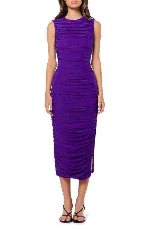 Elliatt Debbi Sleeveless Ruched Midi Cocktail Dress Product Image