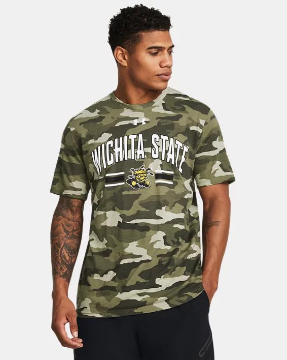 Mens UA Performance Cotton Camo Collegiate Short Sleeve Product Image