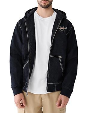 True Religion Men's Big T Denim Hooded Jacket Product Image