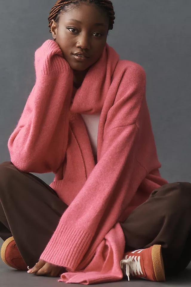 By Anthropologie Scarf Twofer Cardigan Sweater Product Image