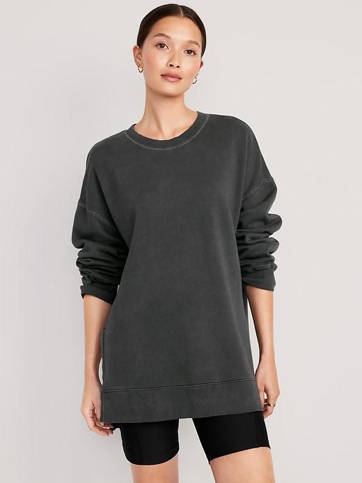 Oversized Boyfriend Tunic Sweatshirt Product Image