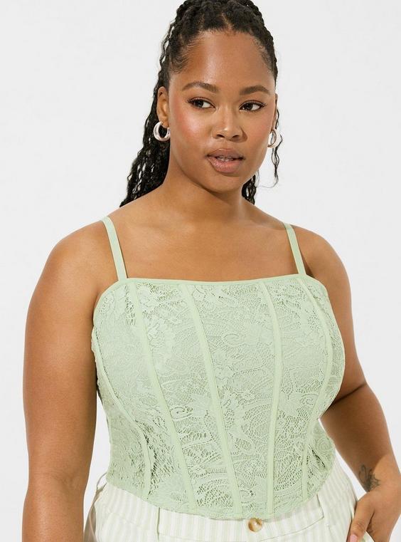 Lace Corset Crop Top Product Image