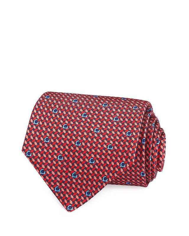 Mens Gancini Woven Pattern Silk Tie Product Image