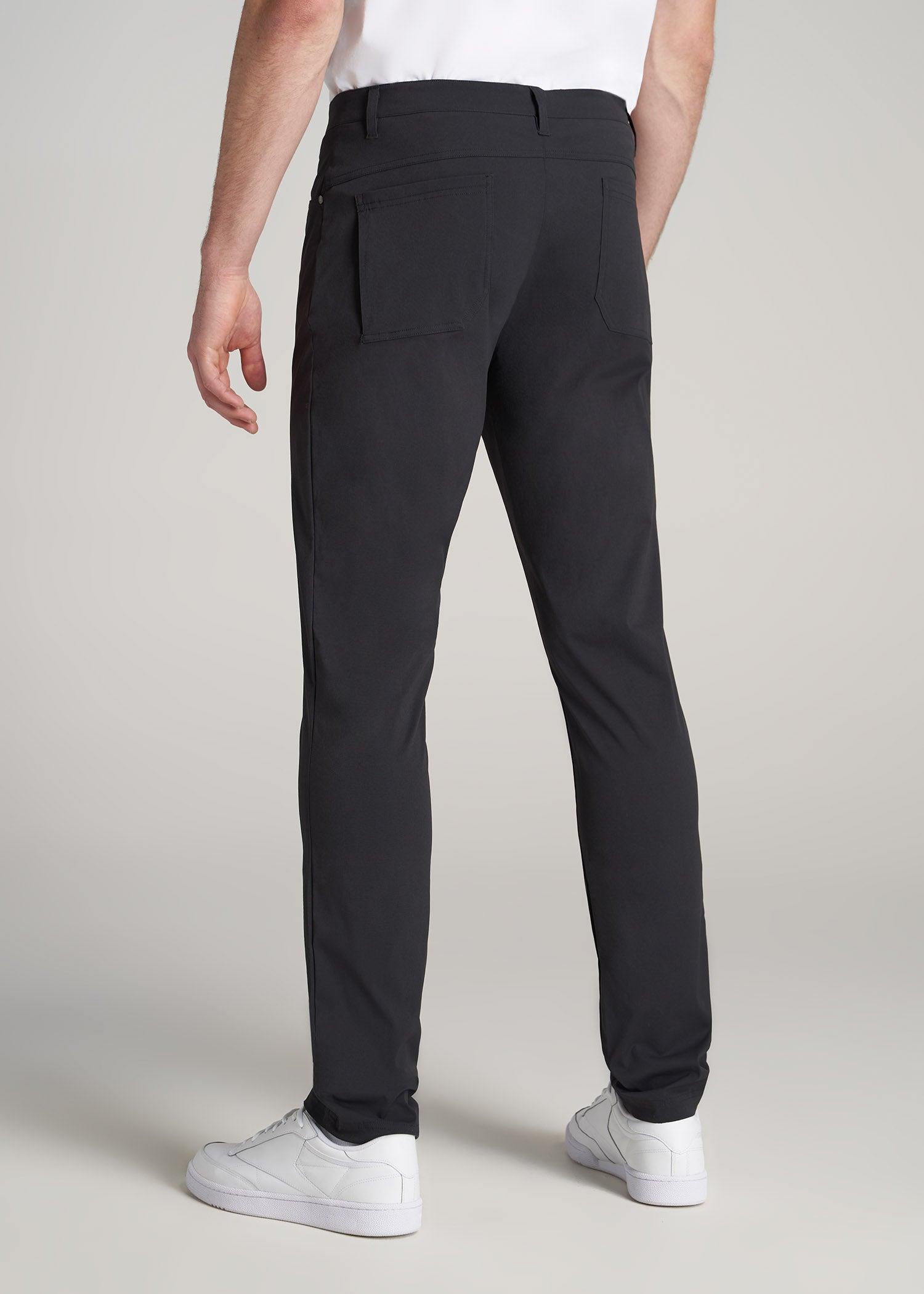 Traveler Pants for Tall Men in Black Product Image