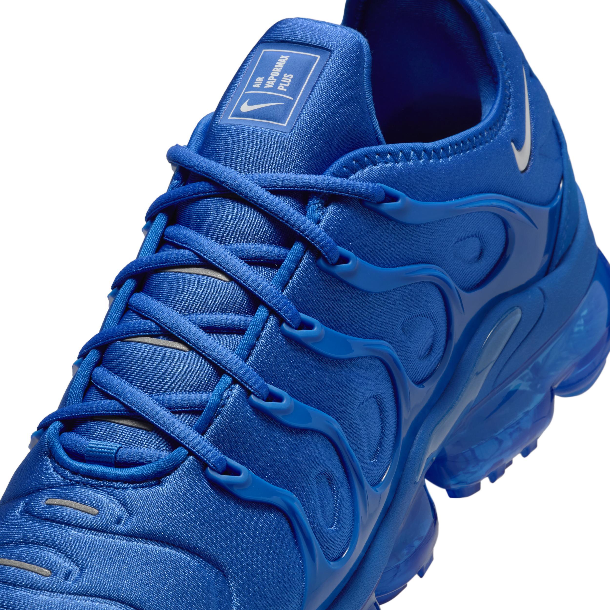 Nike Mens Nike Air VaporMax Plus VPC - Mens Basketball Shoes Game Royal/White/Metallic Silver Product Image