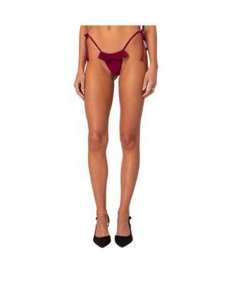 Women's Joelle Ruffled String Bikini Bottom Product Image