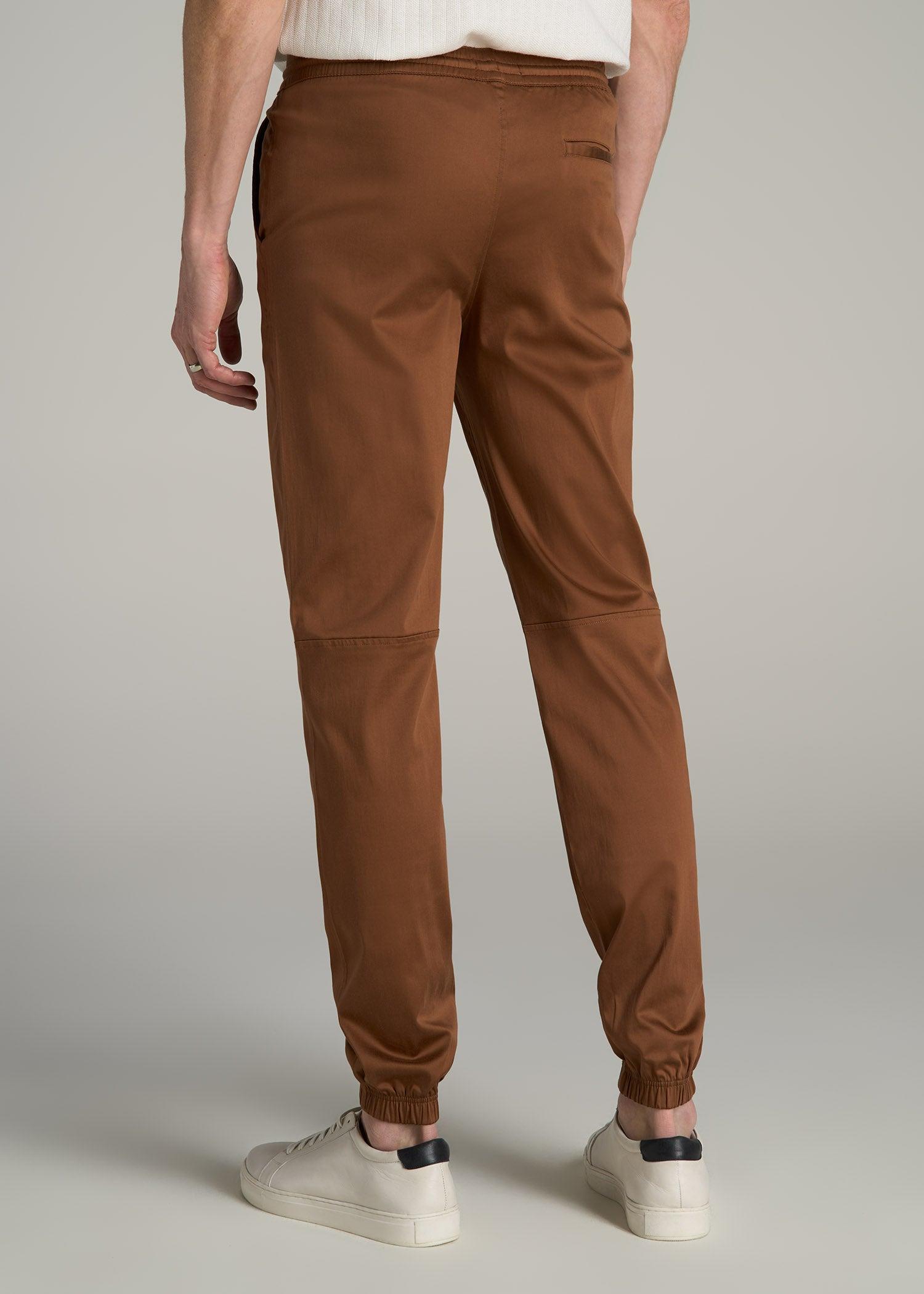 Stretch Twill Tall Men's Jogger Pants in Nutshell Male Product Image