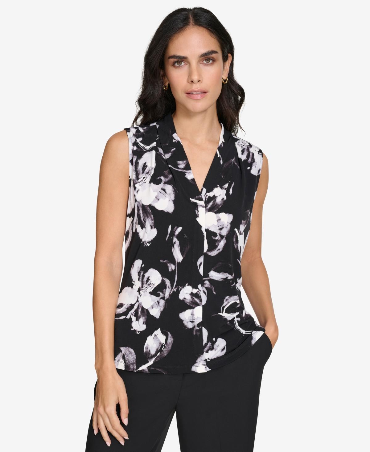 Calvin Klein Women Printed V-Neck Sleeveless Camisole Top Product Image