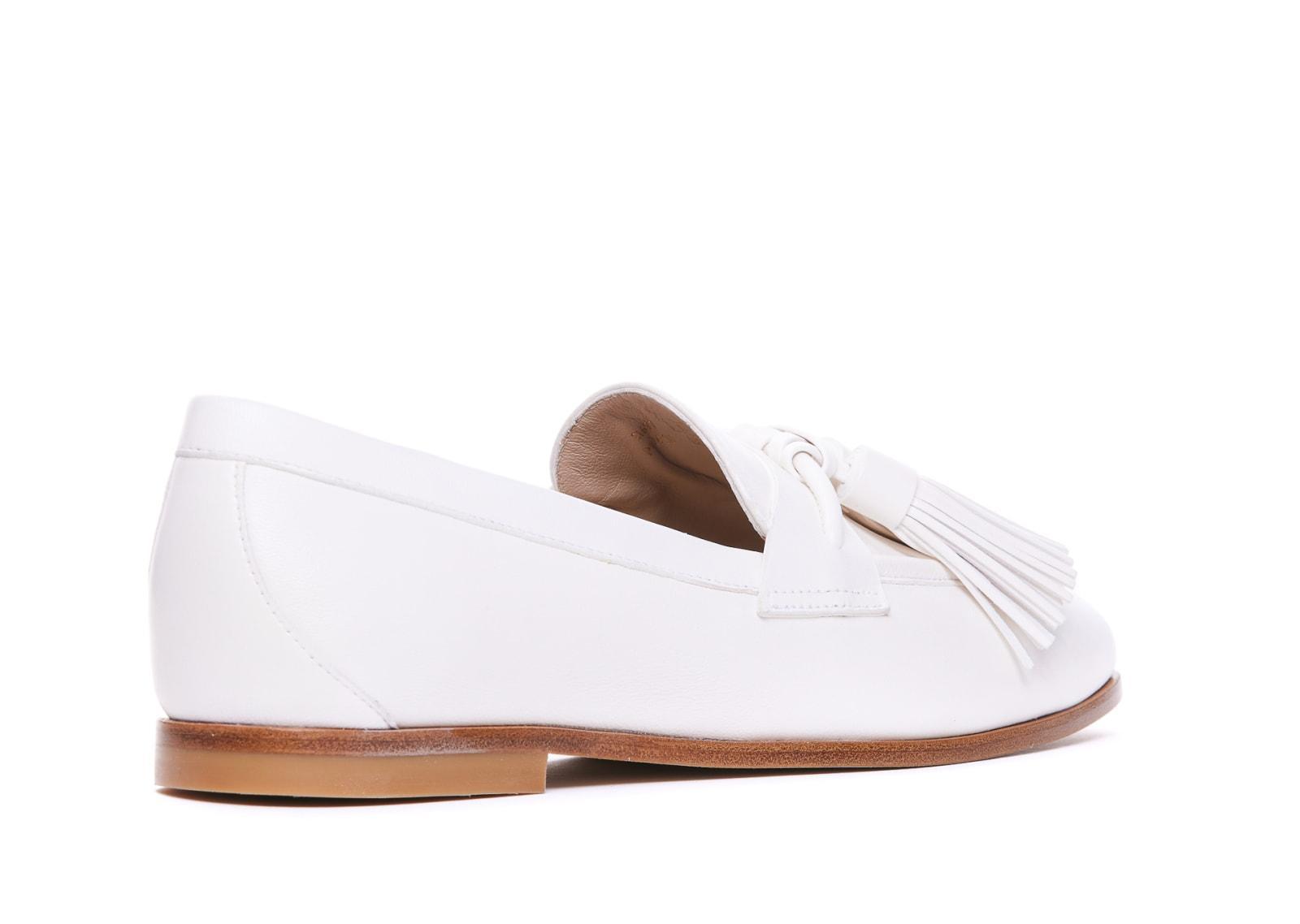 Flat Shoes In White Product Image