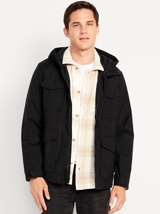 Water-Resistant Tech Utility Jacket Product Image