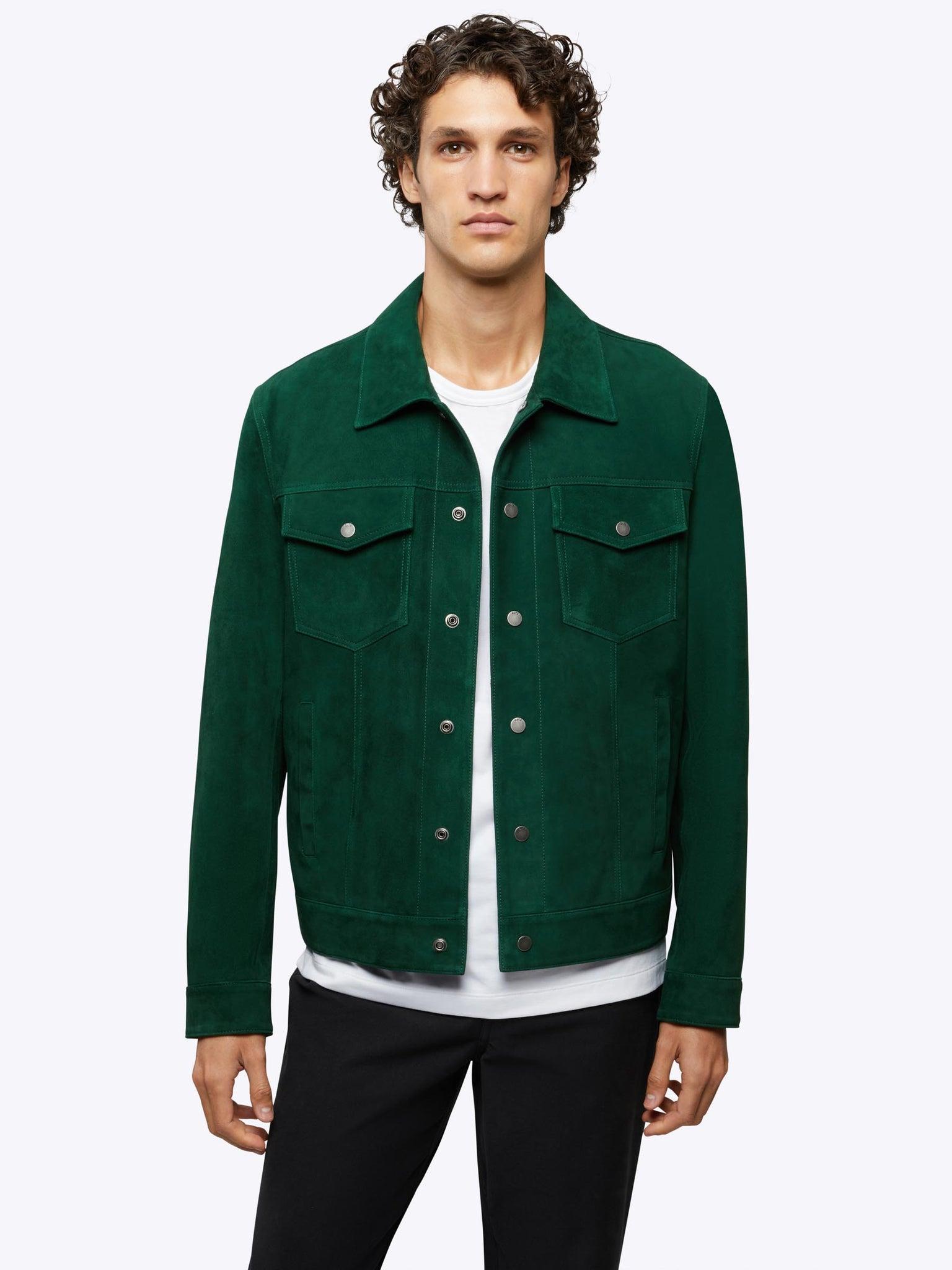 Culver Suede Jacket | Jaguar Classic-Fit Product Image