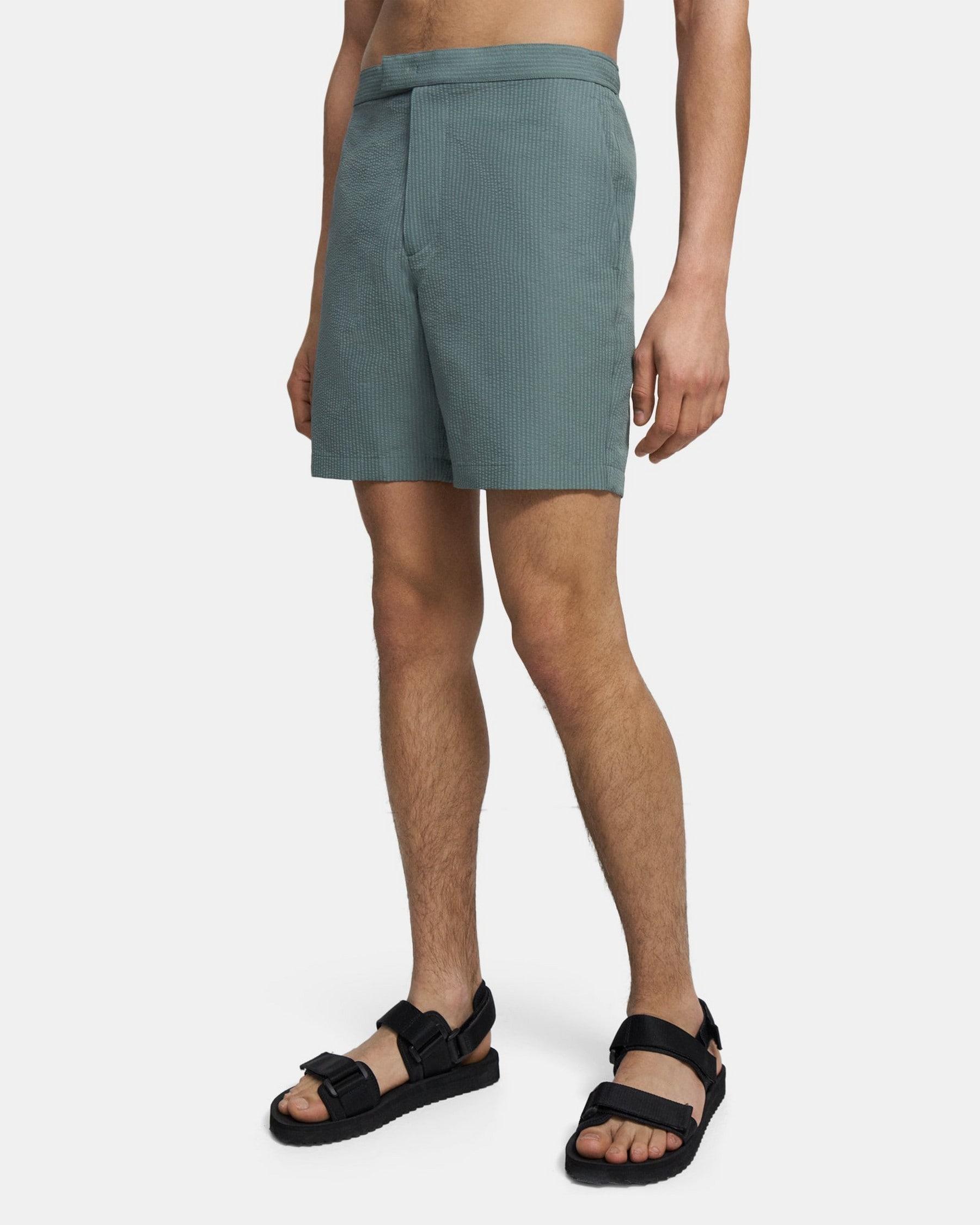 Swim Trunks in Stretch Seersucker Product Image