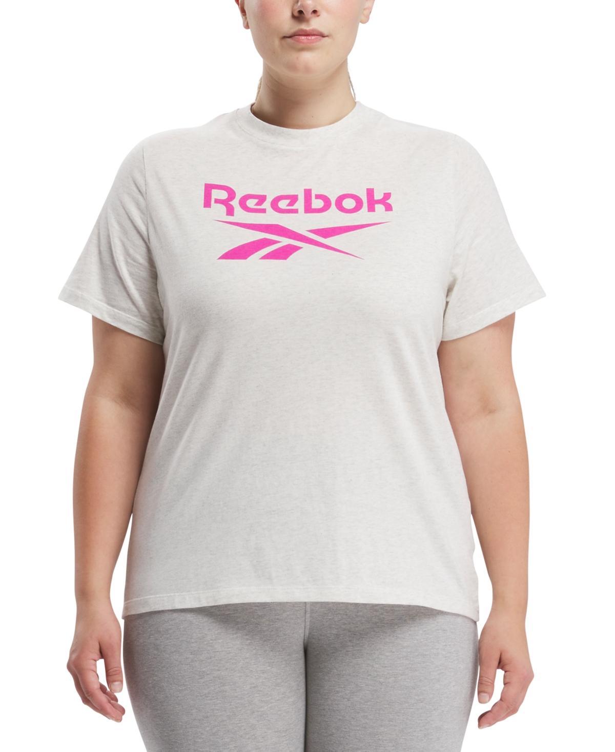 Reebok Plus Size Short Sleeve Logo Graphic T-Shirt Product Image