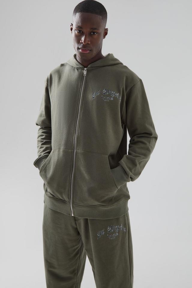 Man Active La Lift Club Zip Through Tracksuit | boohooMAN USA Product Image