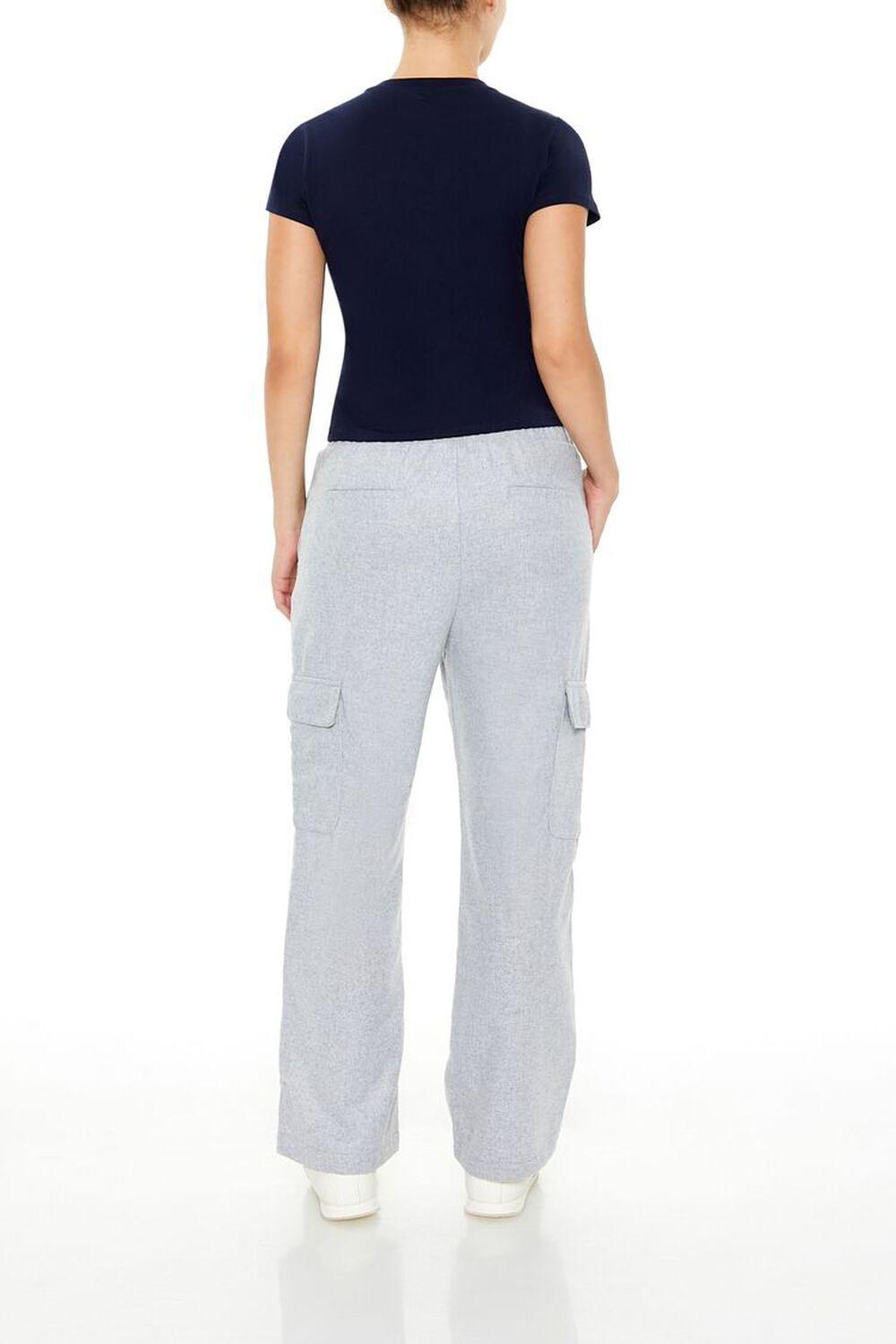 Mid-Rise Drawstring Cargo Pants | Forever 21 Product Image