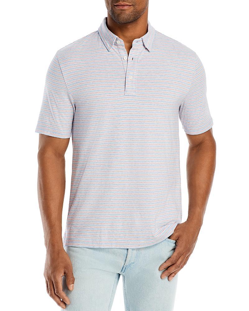 Mens Movement Pinstriped Cotton-Blend Polo Shirt Product Image