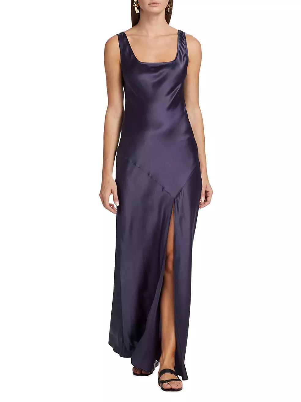 Esme Silk Bias Maxi Dress Product Image