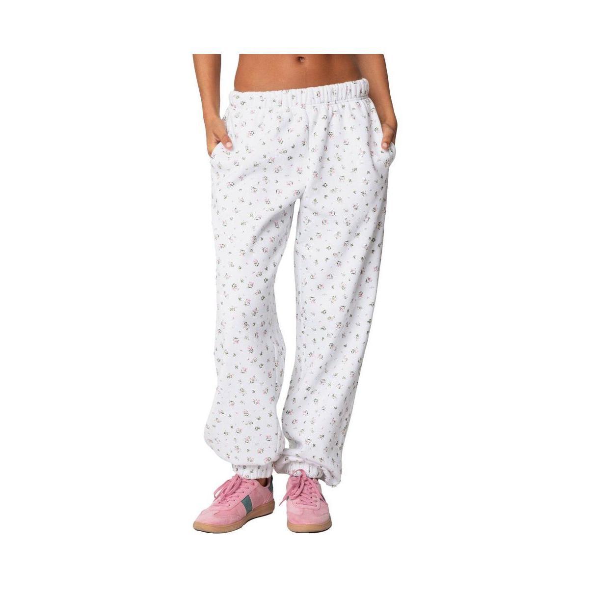 Edikted Womens Bouquet Oversized Sweatpants Product Image