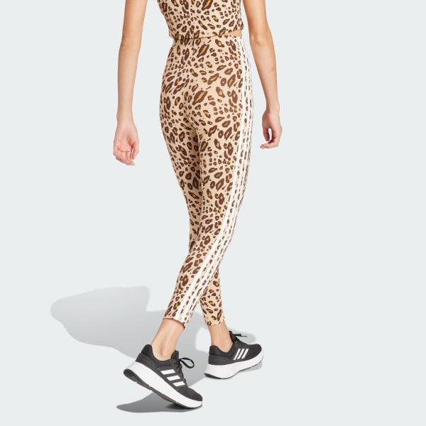 Essentials 3-Stripes Animal Print Leggings Product Image