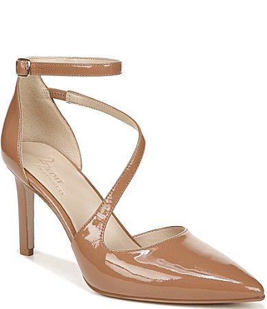 Naturalizer 27 EDIT Abilyn Patent Leather Ankle Strap dOrsay Pumps Product Image