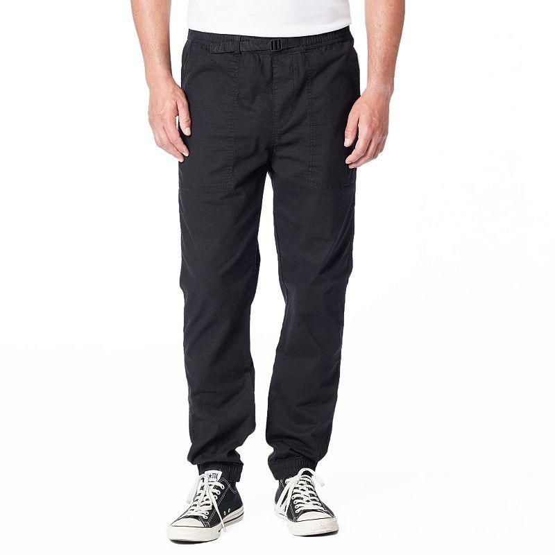 Mens Unionbay Carter Web Belt Jogger Pants Black Product Image