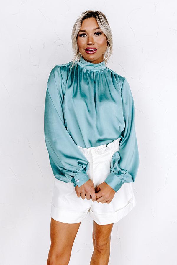 You're The Best Shift Top in Teal Product Image