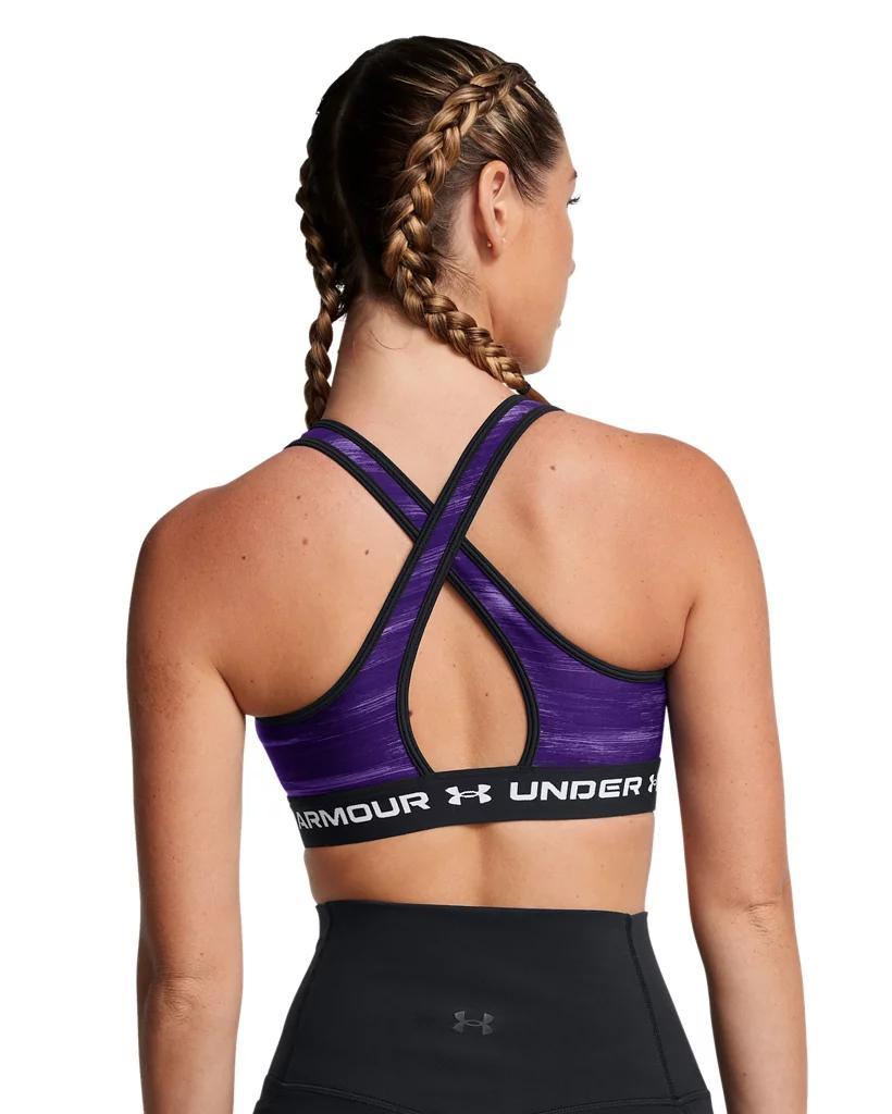 Women's Armour® Mid Crossback Printed Sports Bra Product Image