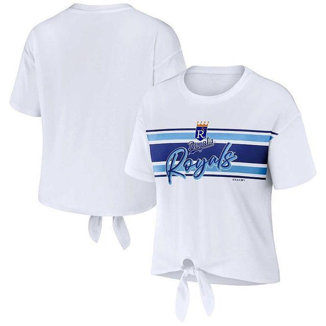 Womens WEAR by Erin Andrews Kansas City Royals Front Tie T-Shirt Product Image