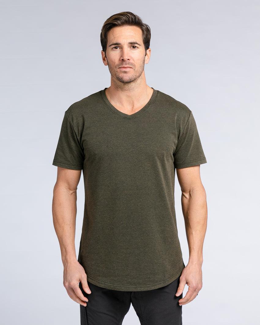 Snow Wash Drop-Cut V-Neck Product Image