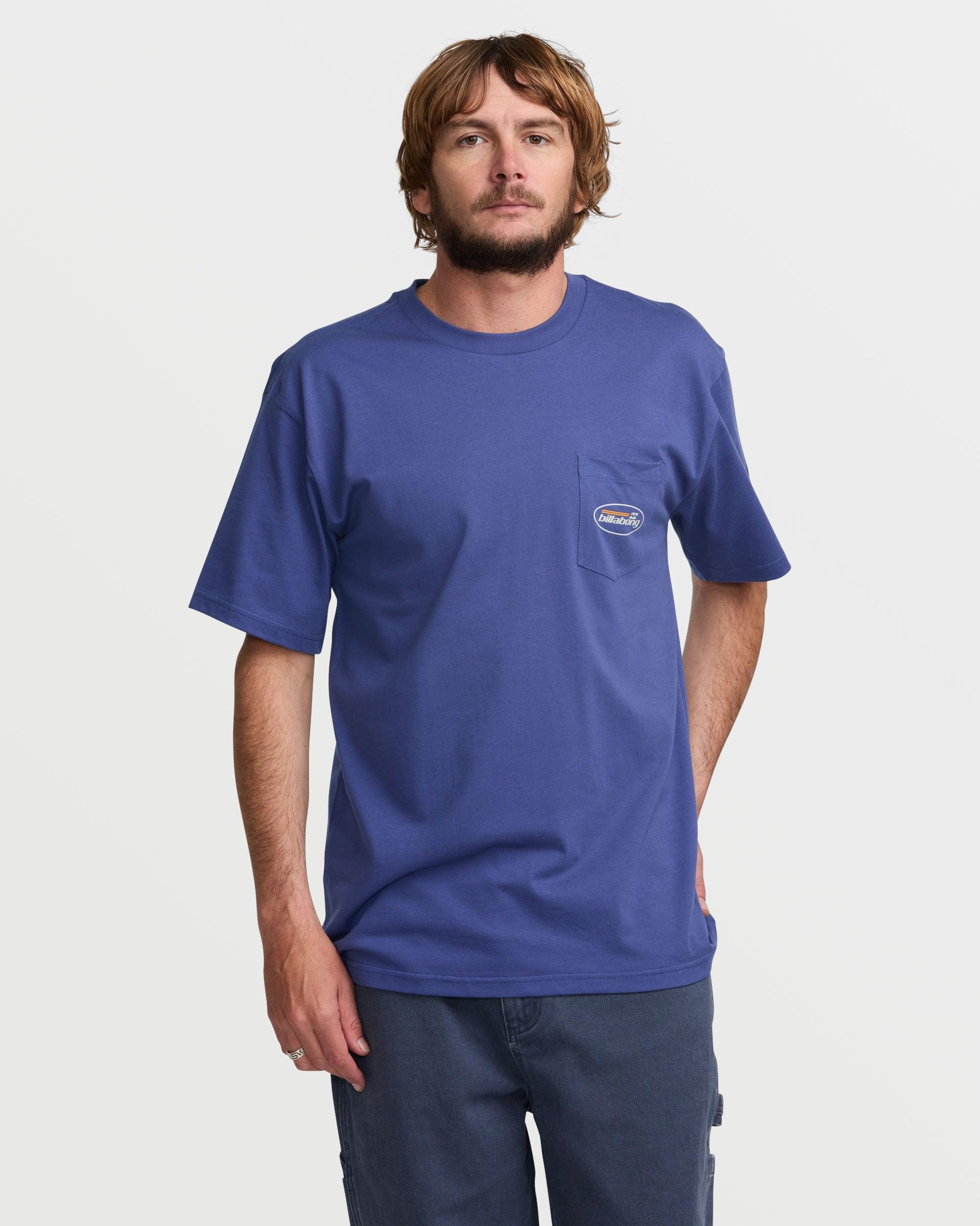 Bad Dog Regular Short Sleeve Tee - Deep Blue Male Product Image