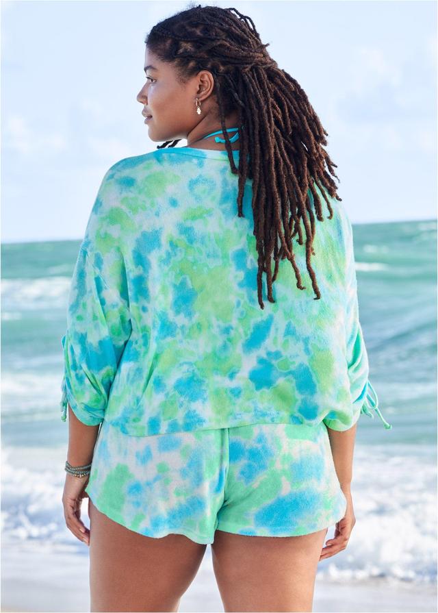 Cozy Terry Top - Tidal Wave Tie Dye Product Image