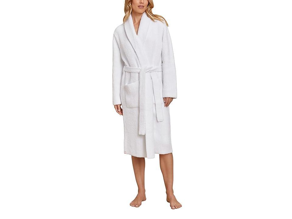 Barefoot Dreams CozyChic(r) Barbie Robe (Sea Salt/Dusty Rose) Women's Robe Product Image