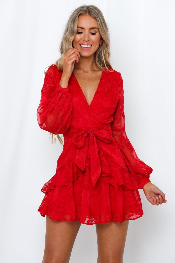 I Heard a Rumour Dress Red Product Image