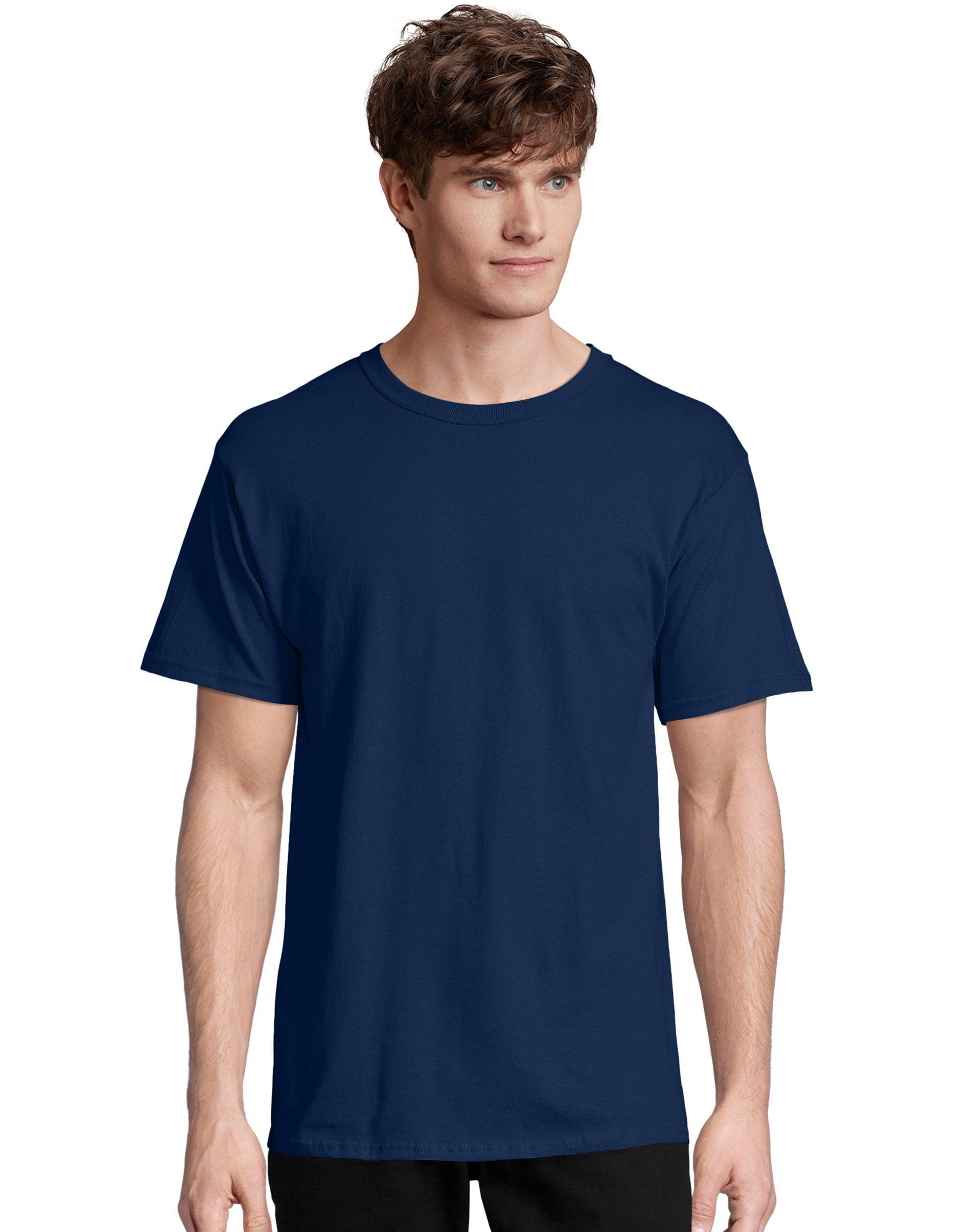 Mens Hanes Essentials 6-Pack Cotton T-Shirt Product Image