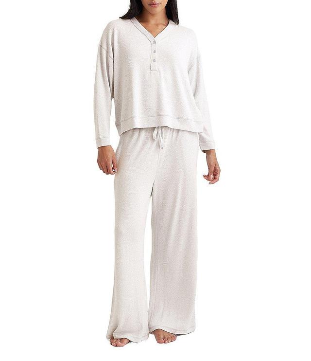 Papinelle Feather Soft Henley & Wide Leg Lounge Set Product Image