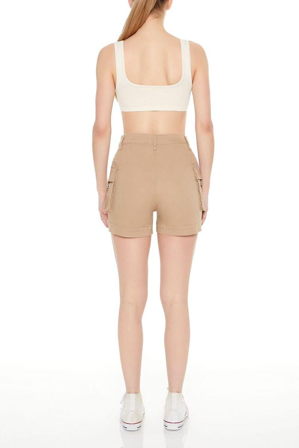 High-Rise Utility Cargo Shorts | Forever 21 Product Image