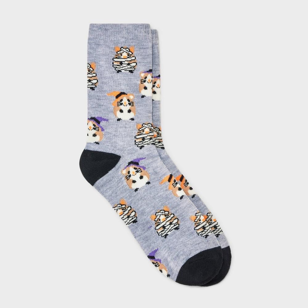 Womens Hamster Halloween Crew Socks - Hyde & EEK! Boutique Heather 4-10 Product Image