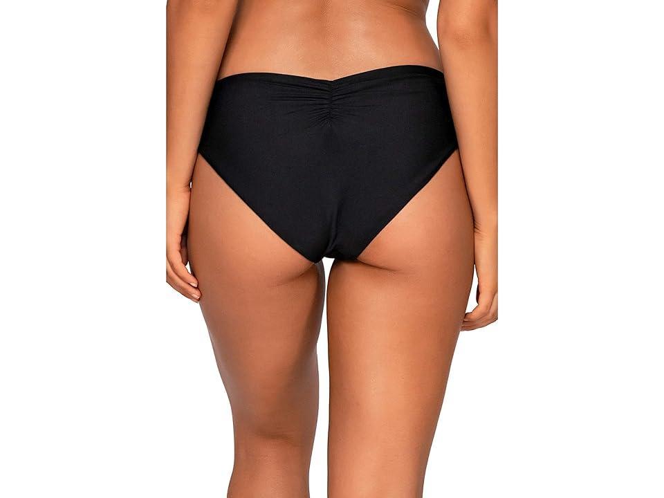 Sunsets Alana Reversible Hipster Bottoms (Black) Women's Swimwear Product Image