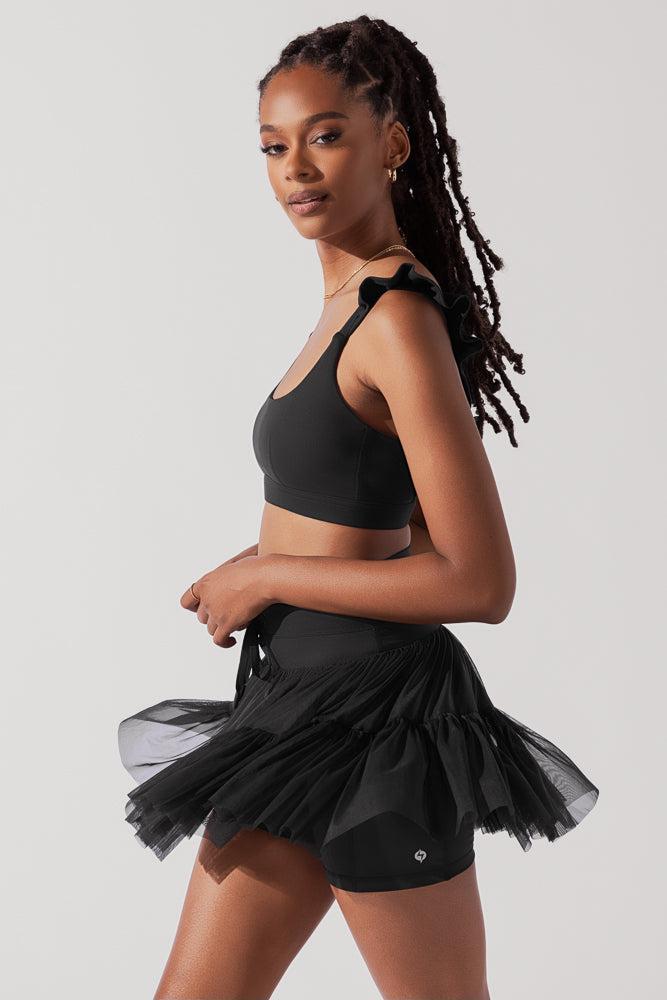 Romance Ruffle Bra - Black Product Image