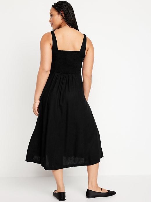 Fit & Flare Sleeveless Midi Dress Product Image