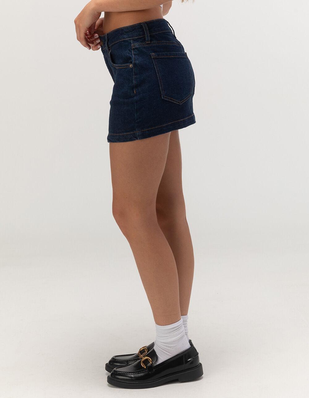 RSQ Womens Low Rise Denim Mini Skirt Product Image