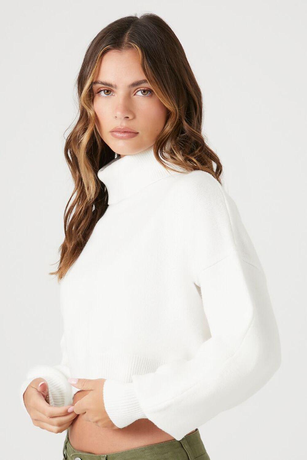 Cropped Turtleneck Sweater | Forever 21 Product Image