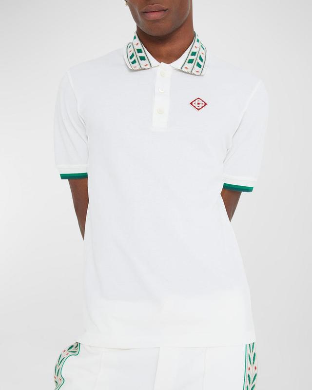 Mens Classic Laurel Pique Polo Shirt Product Image