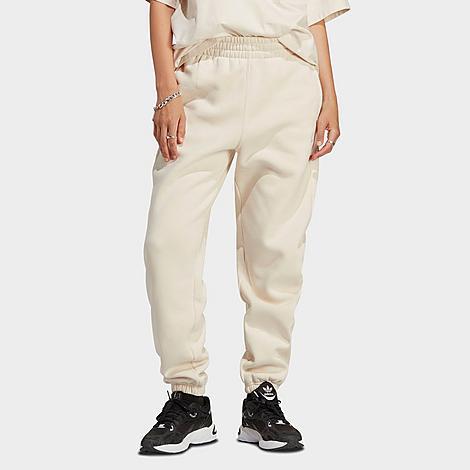 adidas Essentials Fleece Joggers Wonder White XL Womens Product Image