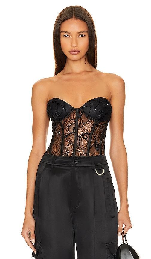 Womens Hailey Embellished Lace Top Product Image