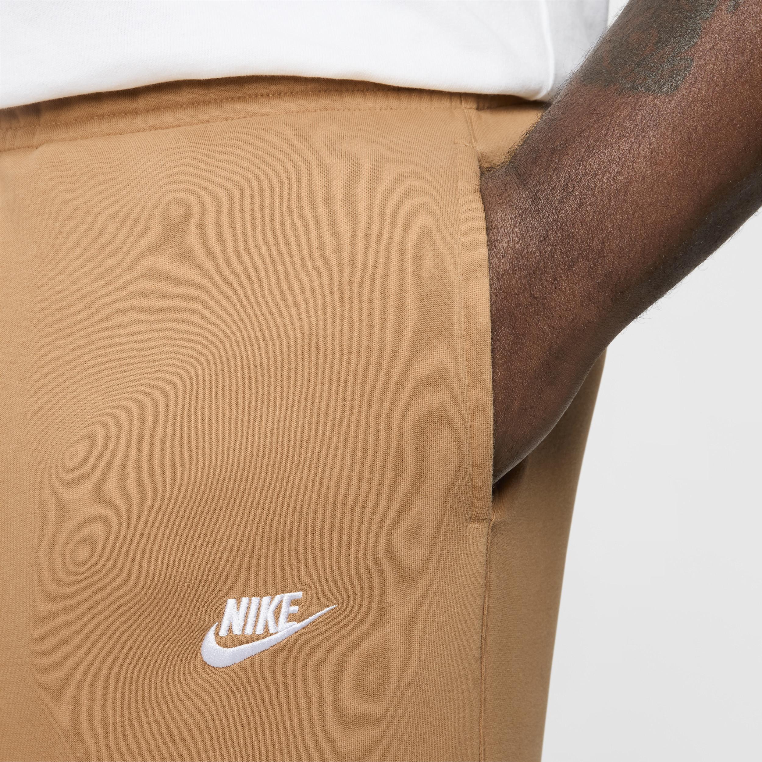 Nike Mens Club Cuffed Pants - Flax/White/Flax Product Image