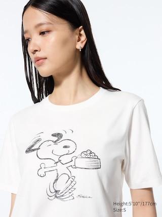 Womens Peanuts Ut Graphic T-Shirt Off White Large UNIQLO US Product Image